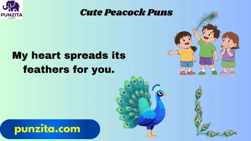Cute Peacock Puns
